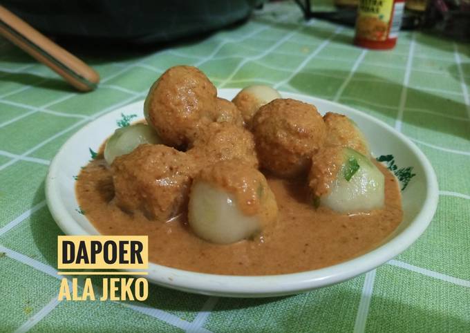 Langkah Mudah untuk Menyiapkan Cilok Isi Keju Bumbu Kacang Ala Jeko, Lezat