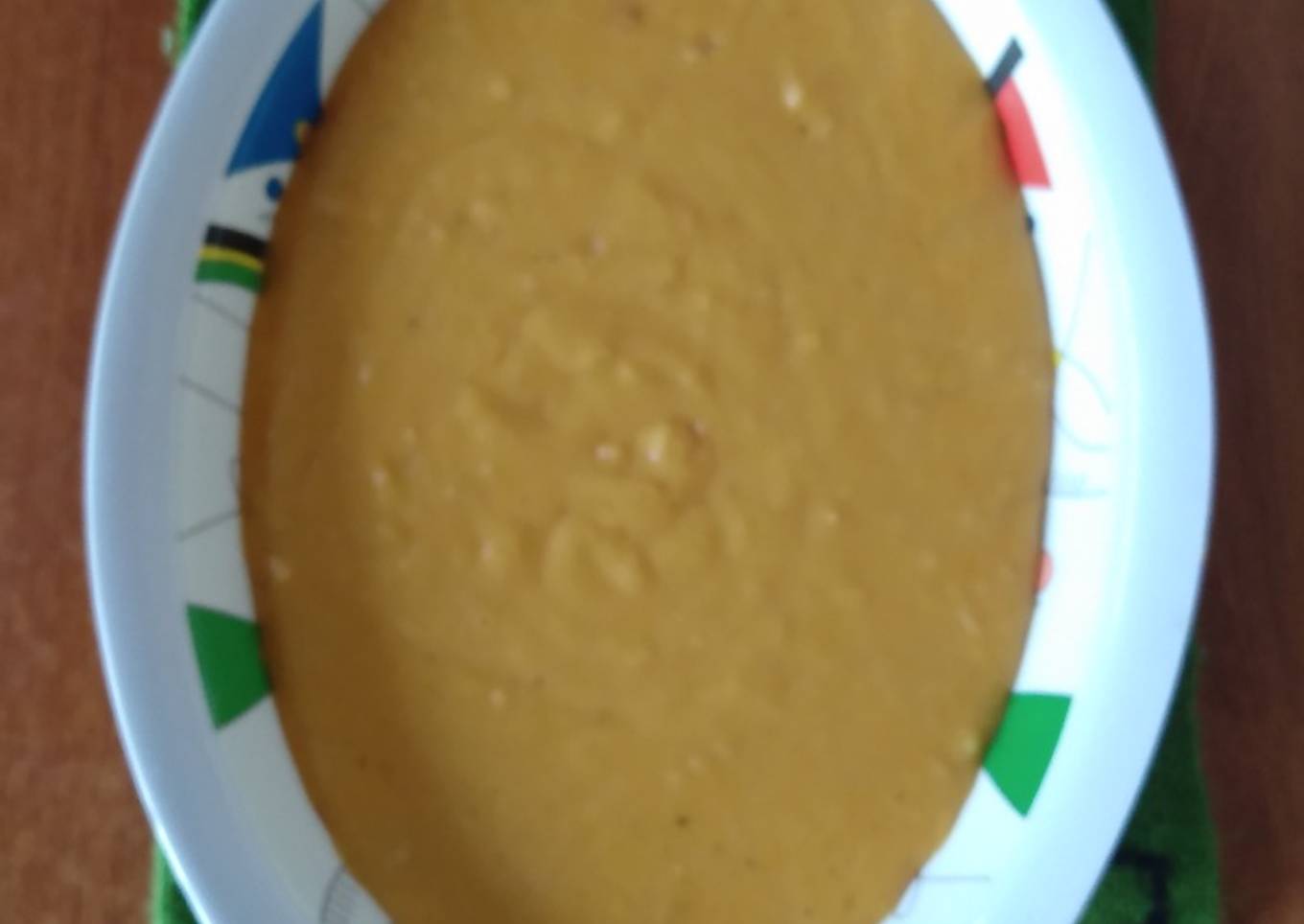 Puré de calabaza y papa cremoso con queso azul