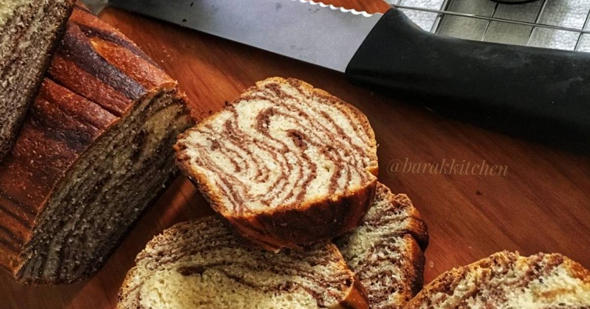 Wholewheat Marble Milk Bread(Tangzhong method) Recipe by Sabrina Yasmin Cookpad