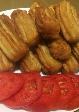 عکسی از دستور بامیه سیب زمینی