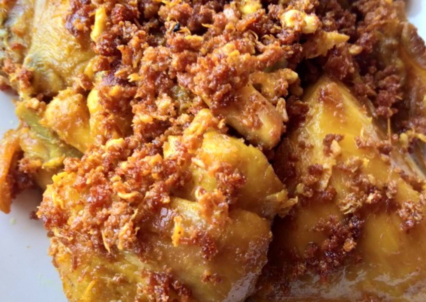Resep Ayam goreng kremes telur, Lezat Sekali