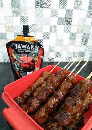 Foto resep Sate Bakso Bakar Pedas Manis - DAPUR TIRINI