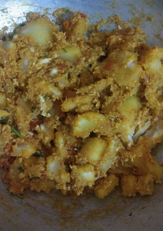 மரவள்ளி கிழங்கு முட்டை கறி (tapioca egg curry Recipe in Tamil)  செய்முறை முக்கிய புகைப்படம்