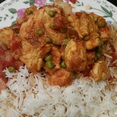 A picture of Chicken with tomatoes.