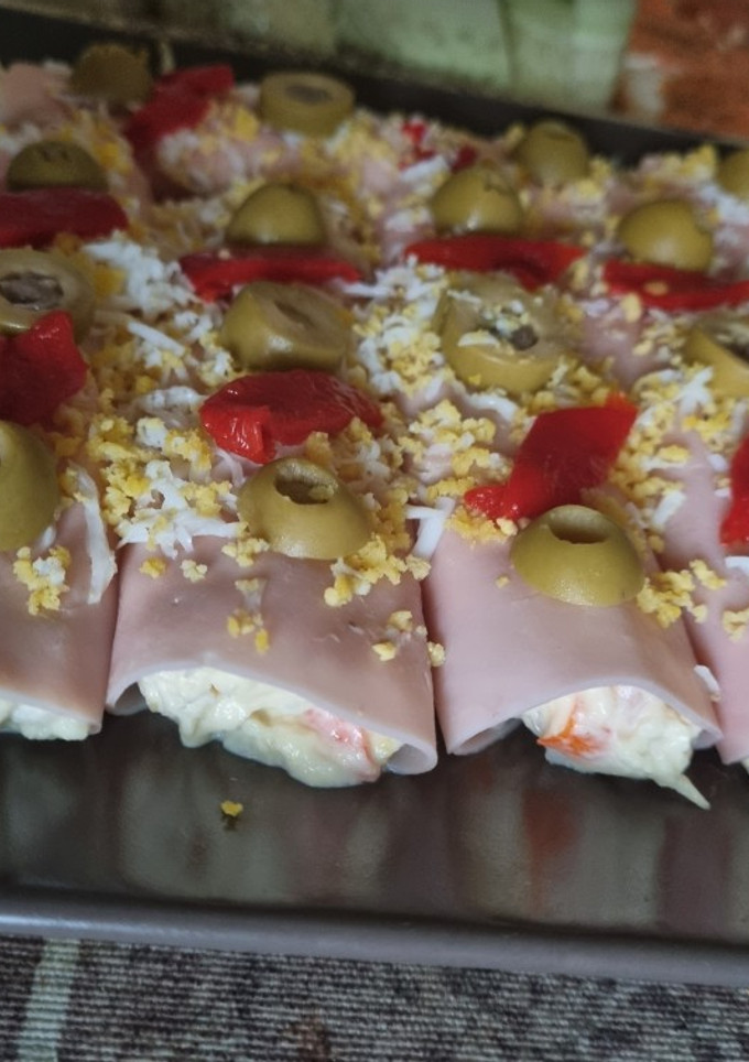 Una foto de Canelones fríos de pescado