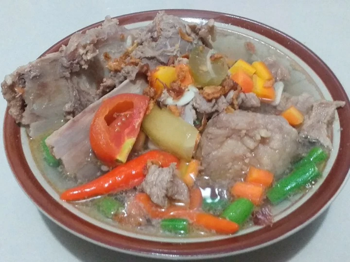 Langkah Gampang Membuat Resep 43. Asem Asem Daging dan Tulang Sapi Anti Ribet, Lezat