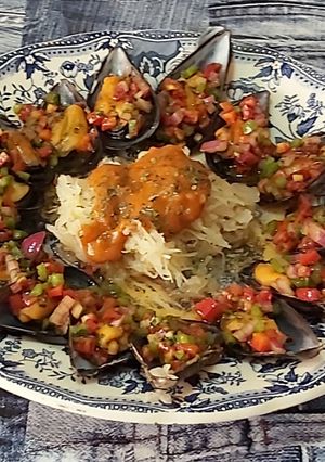 Una foto de Mejillones en vinagreta especiales