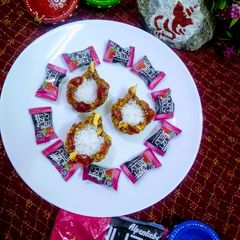 A picture of Dryfruits diya bati.