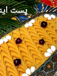 عکسی از دستور حلوا زعفرانی