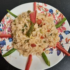 A picture of Schezwan fried rice.