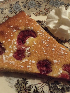 Una foto de Clafoutis de frambuesas