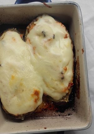 Una foto de Berenjena rellena