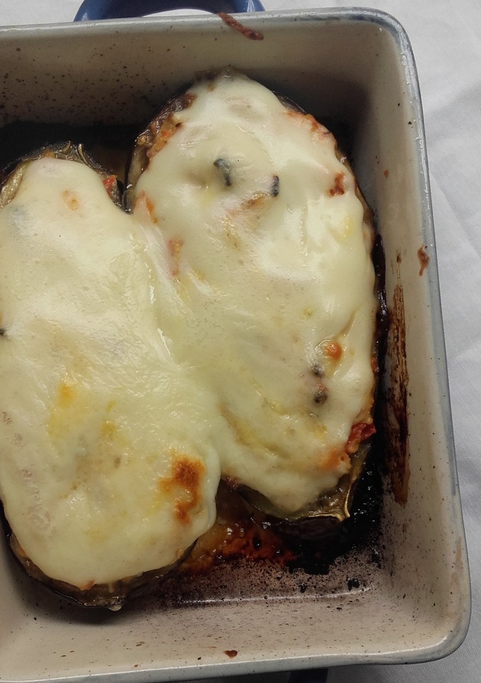 Una foto de Berenjena rellena