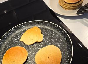 Une photo de Pancakes banane - flocons avoine