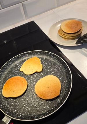 Une photo de Pancakes banane - flocons avoine