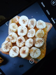 A picture of Banana on slice😋🍌🍞(Healthy breakfast).