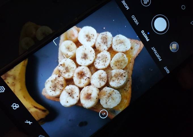 Simple Way to Prepare Quick Banana on slice😋🍌🍞(Healthy breakfast)