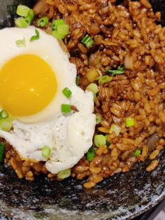 A picture of Nasi Goreng Fried Rice (with XO sauce).