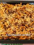 Plumas sin tomate, con carne de ternera y nata