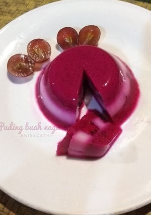 Foto resep Puding Buah Naga