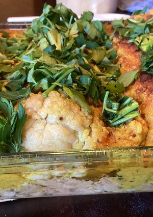 A picture of California Farm Roasted Curry Cauliflower.