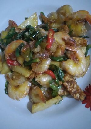 Foto resep Udang cabe ijo