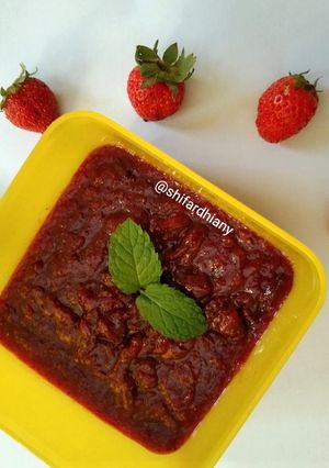 Foto resep Selai Strawberry Homemade