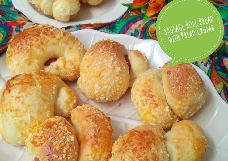 Resep Sausage Roll Bread with Bread Crumb Anti Gagal