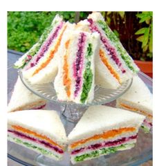 A picture of Rinbow Sandwiches.