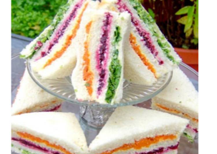 How to Prepare Yummy Rinbow Sandwiches