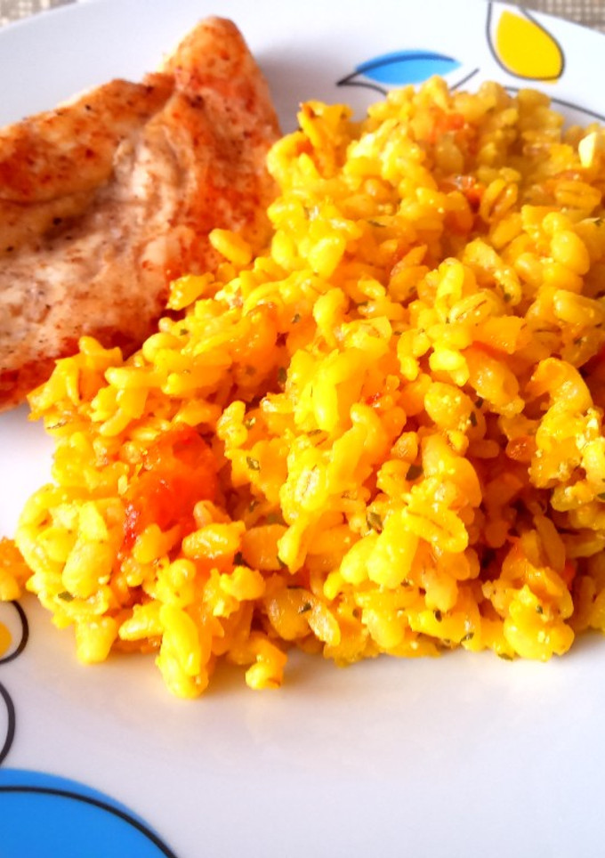 Una foto de Guiso de trigo con pollo al comino