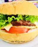 Hamburger Bò+Trứng+Phô Mai🍔