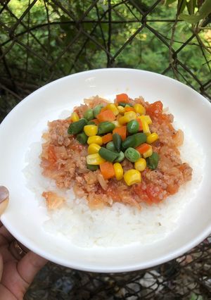Hình của món Cơm sốt thịt bằm cà chua.