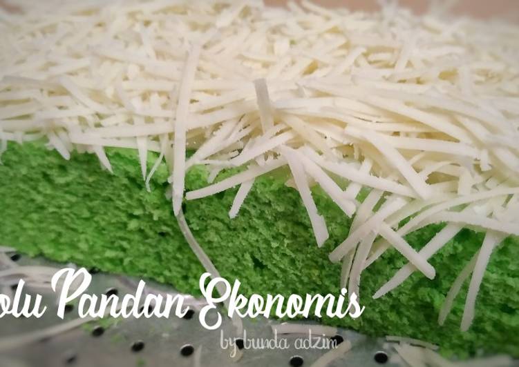 Bolu Pandan Ekonomis || 2 telur No santan