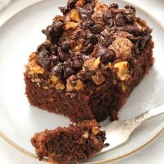 A picture of My classic chocolate chip cake.