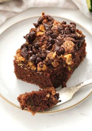 A picture of My classic chocolate chip cake.