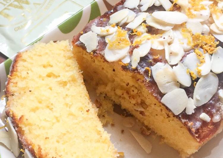 Lemon Almond Pound Cake with Lemon Glaze (Dairy Free)