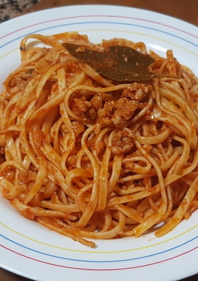 Una foto de Tallarines con carne