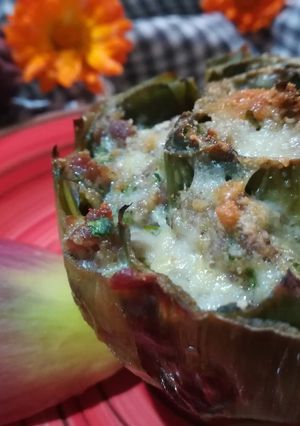 Foto di Carciofi ripieni con la salsiccia