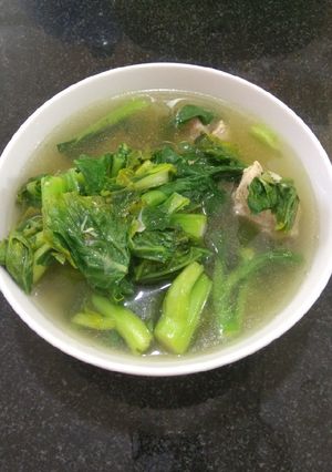 Hình của món Canh cải ngọt hongkong nấu sườn (Bố Nấu).
