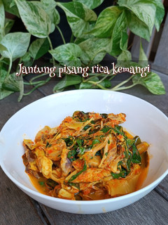 Foto resep Jantung pisang rica kemangi