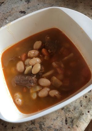Babgulyás csülök hússal recept fotója