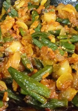 A picture of Masala Bhindi.