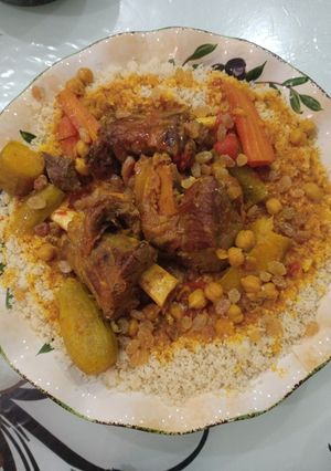 صورة لوصفة 😋 كسكس الجزائر الغربي 😍