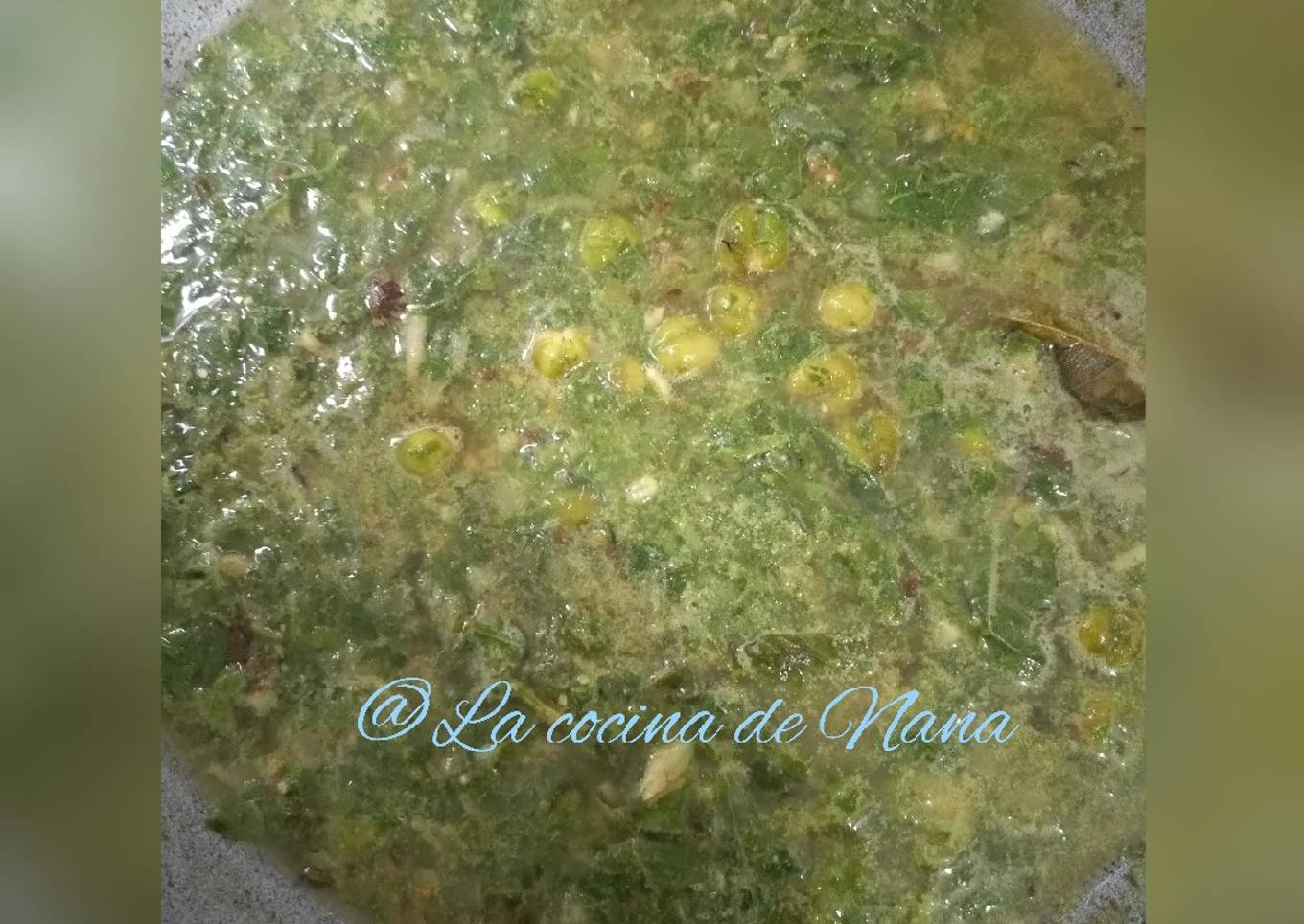 Sayur daun ubi tumbuk