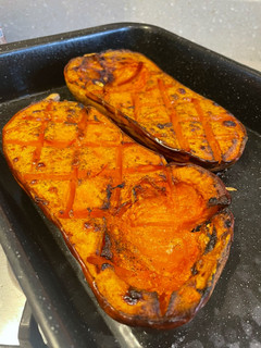A picture of Roast Butternut Squash with Smoked Garlic 🧄.