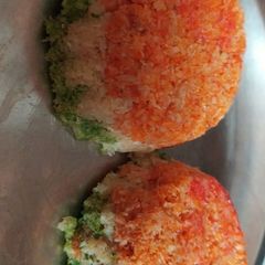 A picture of Tri layer Coconut burfi.