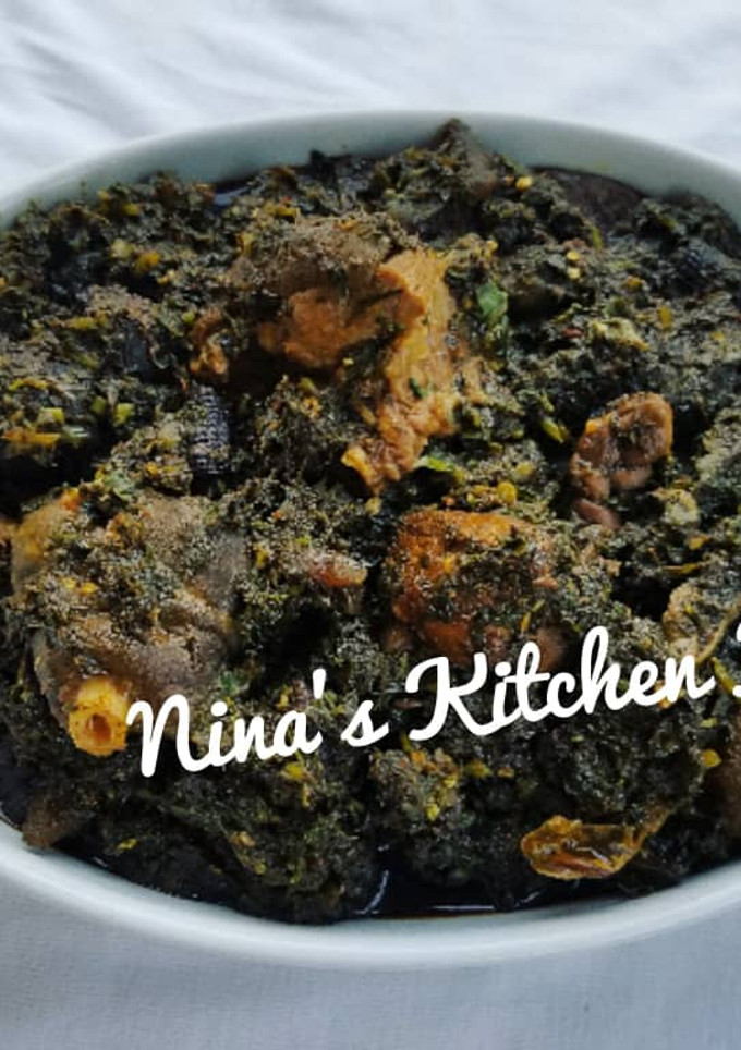 A picture of Afang soup.