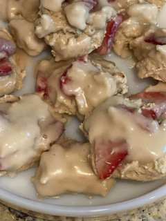 Foto de Scones de Morangos com Glace