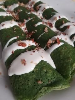 Una foto de Crepas de espinacas